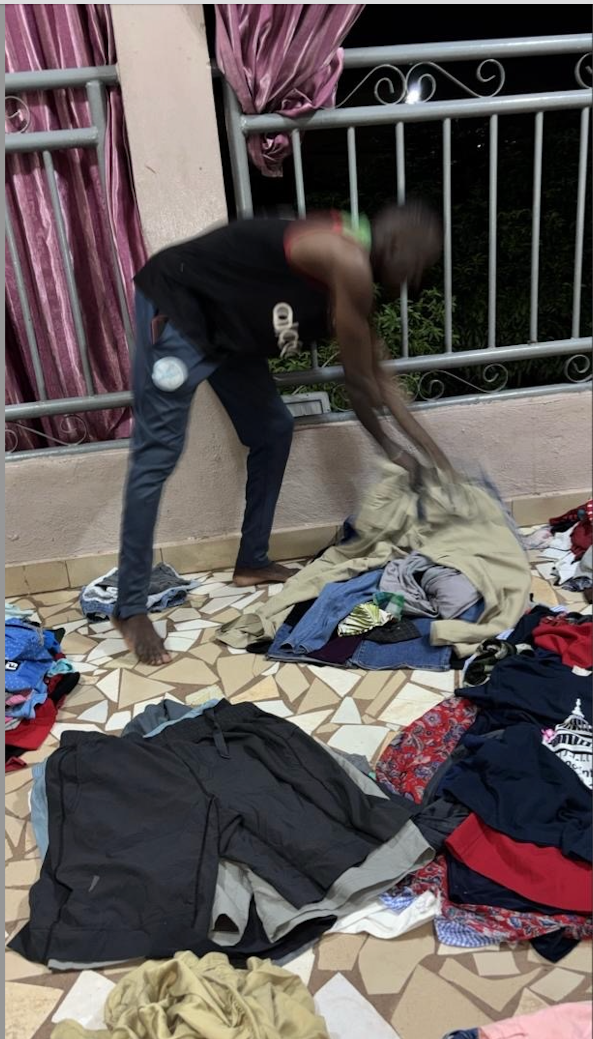 Volunteers sorting and packing supplies