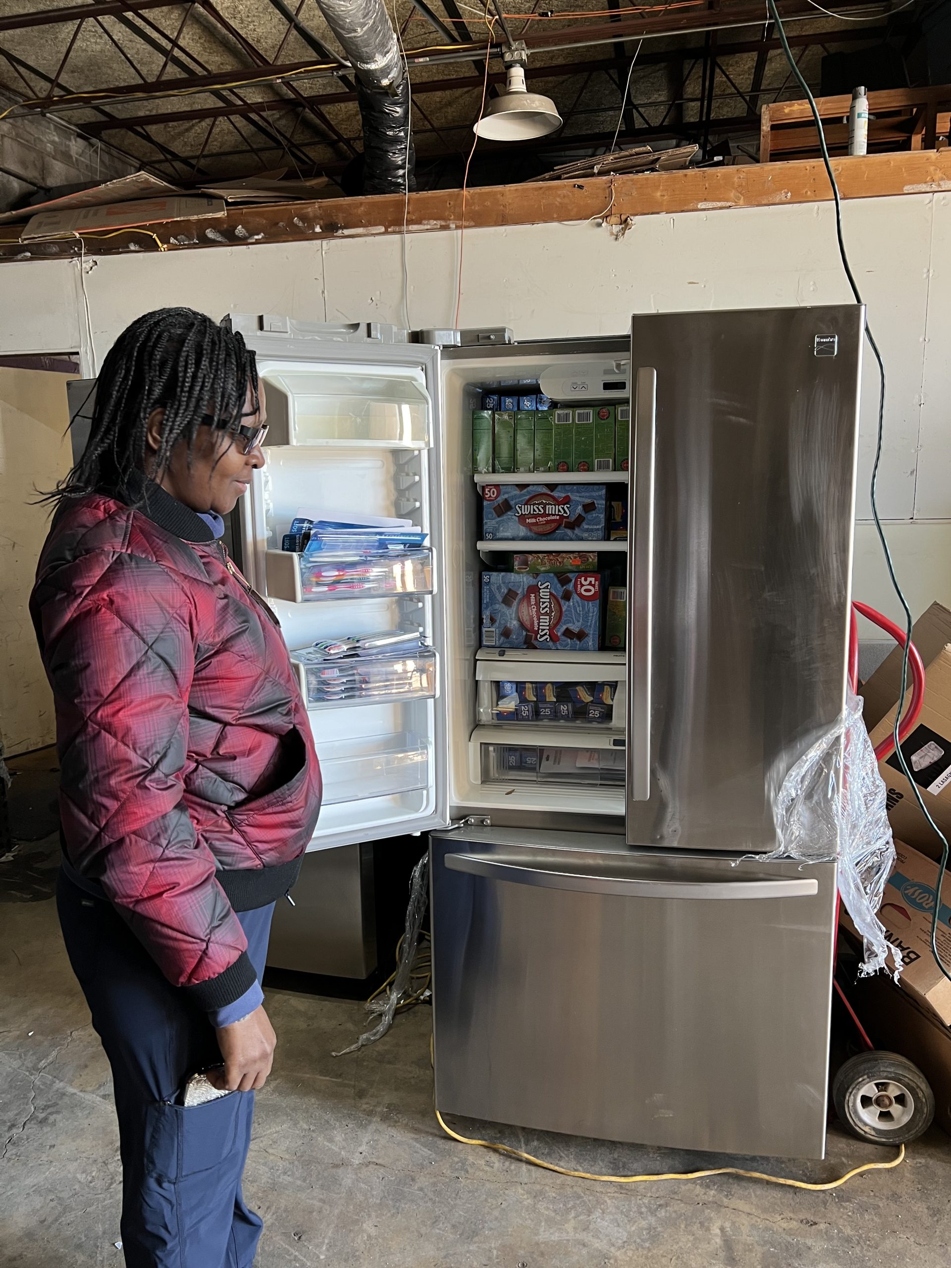 Mimi Williams at a supply center